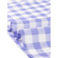 thumbnail image 5 of INSPIRE CHIC Robe Smockée pour Femme à Carreaux Vichy, Encolure Carrée, Manches Courtes, Décontractée, Violet, P, 5 of 5