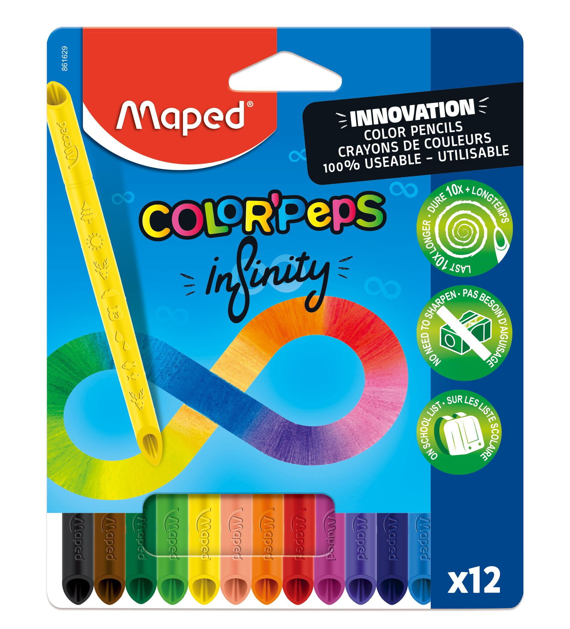 Maped Infinity Color Pencils x12