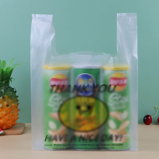 Rubbish Bags | Happy Face Disposable Bags for Storage - 50Pcs Clear Bags for Garbage Disposal and Organization 50PCS
