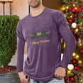 thumbnail image 4 of Pyjamas de Noël pour Hommes, Pyjamas de Sport Entraînement Physique pour Hommes, T-Shirt Imprimé de Noël à Manches Longues et Col Rond T-Shirts pour Hommes, 4 of 4