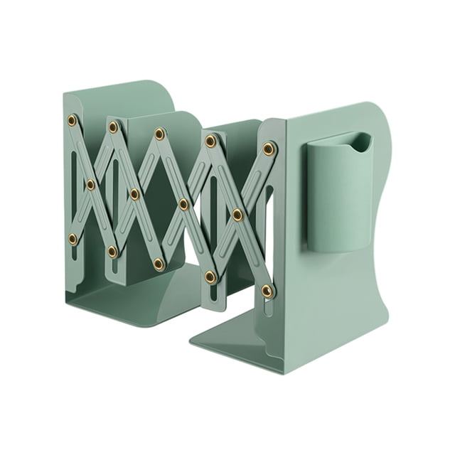 Qocolhg Deals of The Day! Retractable Book Stand With Brush Pot Bookshelf Integrated Desktop Storage Rack Student Baffle Book Clip Folding Fixed, Christmas Birthday Gifts, Home Essentials!