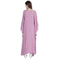thumbnail image 3 of Moomaya Boat Neck Caftan Rayon Cover Up Printed Cold Shoulder Kaftan Maxi Dress, 3 of 6