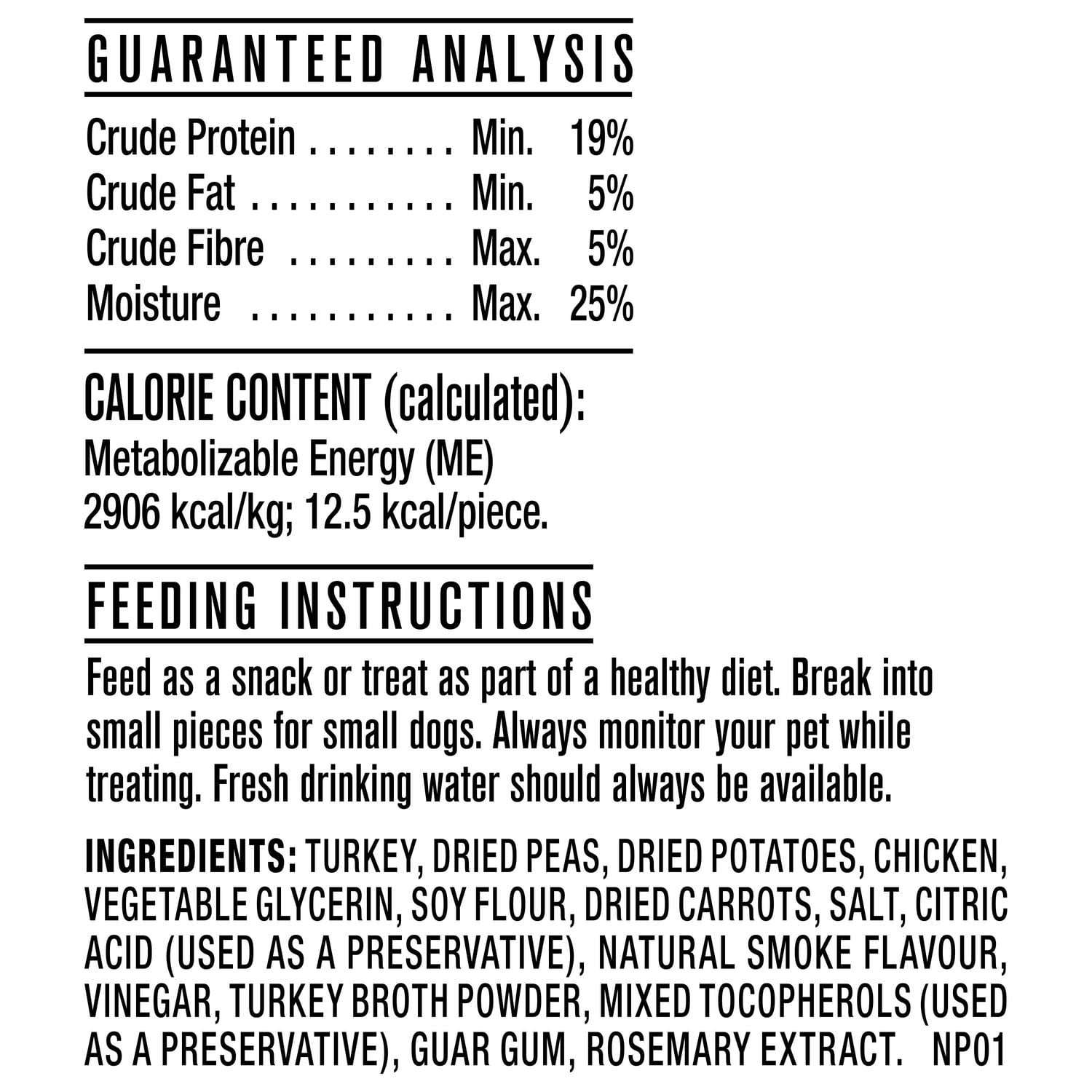 Nature's Recipe Chewy Bites gâteries pour chiens à la dinde