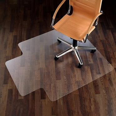 Tapis de Chaise de Bureau 36 Pouces x 48 Pouces avec Lèvre, Tapis de Chaise de Bureau Protecteur de Plancher Transparent en PVC pour Plancher de Bois Franc