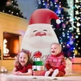 thumbnail image 1 of Inflatable Santa Claus Tumbler Yard Decor Sandbag Base Outdoor Christmas Decoration, Windproof PVC Holiday Figure, 1 of 9