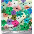 thumbnail image 1 of Soimoi polyester Crepe Fabric Artistic Flower Print Fabric by Yard 52 Inch Wide, 1 of 3