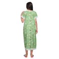 thumbnail image 3 of Moomaya Chemise de Nuit à Col Marin en Coton Imprimé pour Femmes, Boutonnée, 3 of 5