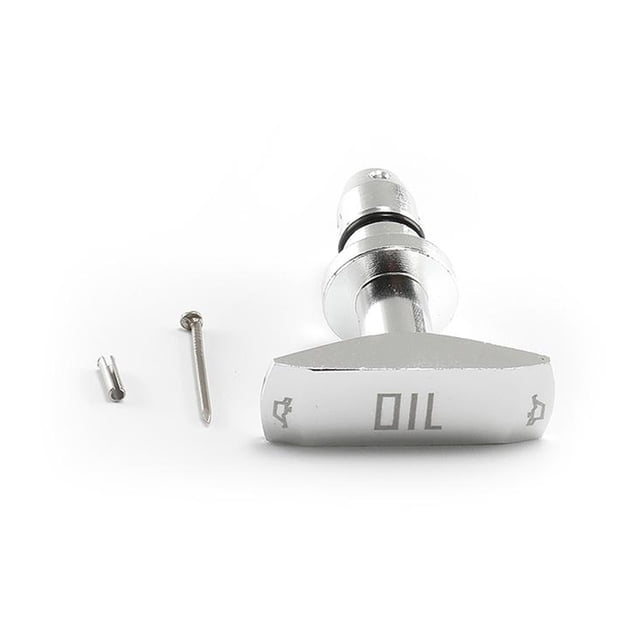 keepw 1/2/3/5 Precise Billet Aluminum Car Oil Dipstick Pull Handle For Reliable Performance silver 4.53*3.8cm 1 Pc