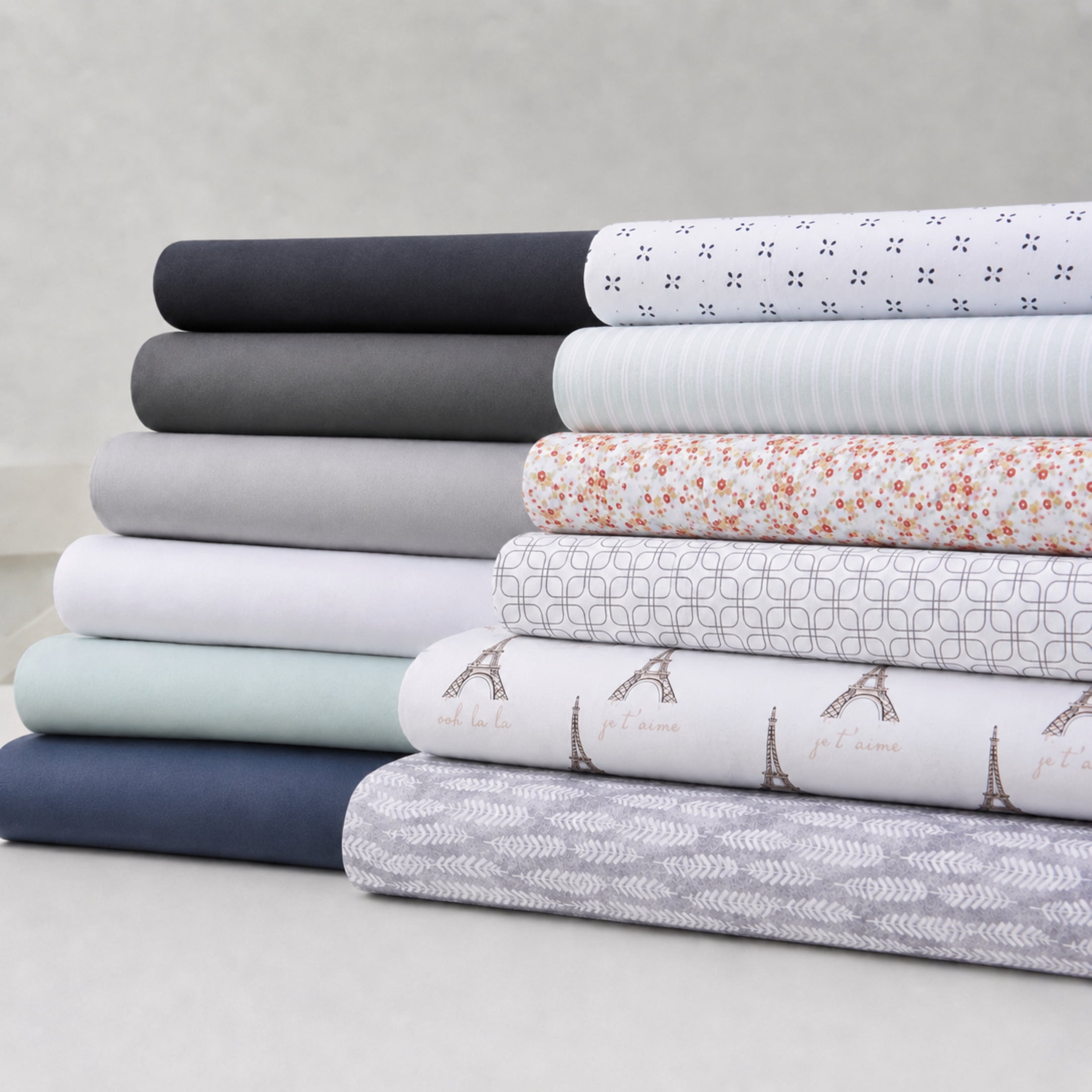 Ensemble de draps en microfibre doux et facile d'entretien Mainstays – Solide