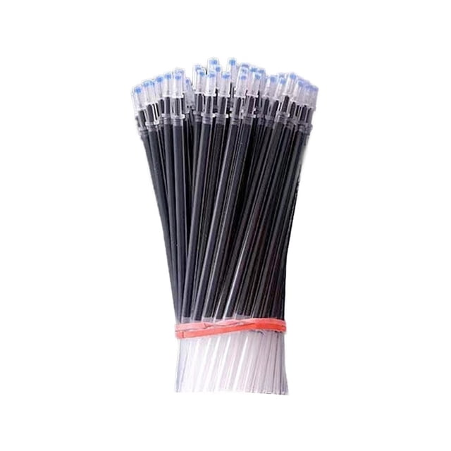 50Pcs 10ML Neutral Pencil Cartridge Full Needle Stationery Black Core Smooth Writing Pens, High-End Series Pen Office Supplies Pretty Pens for Fabric, Canvas, Rock, Glass, Wood, Paper, DIY