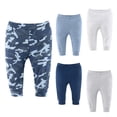 thumbnail image 2 of The Peanutshell Baby Boy Pants, 5-Pack, Blue Camo, 2 of 7