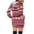thumbnail image 5 of FcBaudy Robe à Capuche, Robes de Printemps pour Femmes, Robes pour Femmes Robe de Noël pour Femmes à Imprimé Ample à Manches Longues Chandail à Capuche Chandail Robe à Capuche Robe pour Femmes, 5 of 5