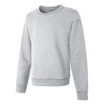 thumbnail image 2 of Hanes Girls ComfortSoft EcoSmart Crewneck Sweatshirt, S, Light Steel, 2 of 3