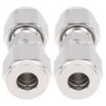 thumbnail image 1 of Adaptateur de Tube de Compression, Raccord d'Étanchéité à Connexion Ferme pour Tube de Compression, 1000 Psi 2 Pcs Simple pour l'Industrie de la Construction Navale Automobile Ф8, 1 of 8