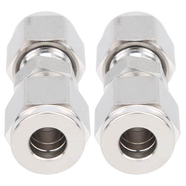 Adaptateur de Tube de Compression, Raccord d'Étanchéité à Connexion Ferme pour Tube de Compression, 1000 Psi 2 Pcs Simple pour l'Industrie de la Construction Navale Automobile Ф8