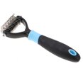 thumbnail image 3 of Deshedding Dog Brush, Dog Brush for Shedding Dog Rake Cat Brush Double Sided Undercoat Rake Comb for Detangling, Deshedding Pet Grooming Brush for Small, Medium Dogs and Cats, 3 of 7