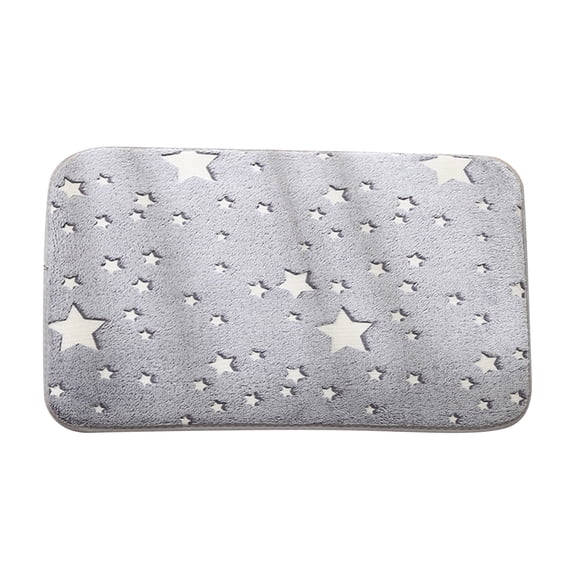 Binwennn Microfiber Blankets Size Soft Big Blanket 1PCS Glow In The Dark Mat Star Moon Planet Print Room Bathroom Pet DoorMat Sliding Pad Floor Mat
