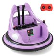thumbnail image 1 of Costway 12V Kids Electric Ride On Bumper Car Battery Powered Bumper Car with Remote Control Purple, 1 of 7