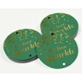 thumbnail image 3 of Inkdotpot Pack Of 50 Let Love Sparkle Wedding Favor Paper Tags Craft Real Gold Foil Hang Tags, 3 of 6