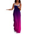 thumbnail image 1 of Combinaisons Décontractées Sans Manches pour Femmes, Bretelles Spaghetti, Coupe Ample, Barboteuse de Plage, Jambes Larges, Pantalon Long, Tenues avec Poches, 1 of 4