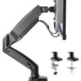 thumbnail image 1 of Bras de Montage de Bureau pour Moniteur LCD LED Simple, Support de Moniteur - Support de Moniteur à Ressort à Gaz Entièrement Ajustable Convenant à la Plupart des Moniteurs de 17 Pouces-32 Pouces, 75 x 75 et 100 x 100 VESA, 1 of 6