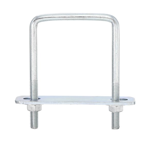 Uxcell Square U-Bolts, 6 Sets 50mm Inner Width 80mm Length M6 with Nuts and Plates