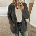 thumbnail image 2 of Winter Clearance Cardigan Sweaters for Women Long Sleeve Loose Coat Cardigan Solid Color Sweater, 2 of 6