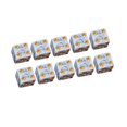 thumbnail image 3 of lionlar Acrylic Six Sided Dices Set Toys 16mm Opaque for RPG Math Teaching White, 3 of 6