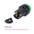 thumbnail image 4 of Unique Bargains 10Pcs AC/DC 12V Indicator Lights, Green LED, Flush Panel Mount 7/8' 22mm, 4 of 7