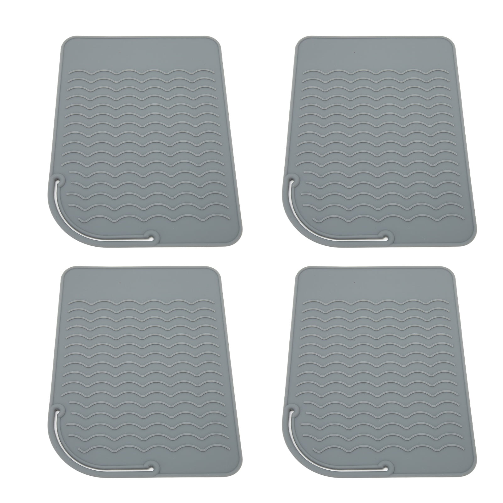 Heat Resistant Straightener Mat,4Pcs Heat Resistant Straightener Heat Resistant Matfor Hair Straighteners Silicone Heat Resistant Straightener Pad Crafted with Care