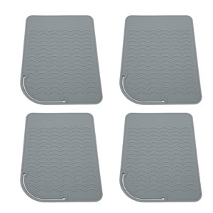 Heat Resistant Straightener Mat,4Pcs Heat Resistant Straightener Heat Resistant Matfor Hair Straighteners Silicone Heat Resistant Straightener Pad Crafted with Care