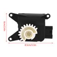 thumbnail image 4 of 1K0907511C, Black Recirculation Air Flap Motor Wear Resistant Easy Installation 5 Pin High Strength  For Car Accessories, 4 of 8
