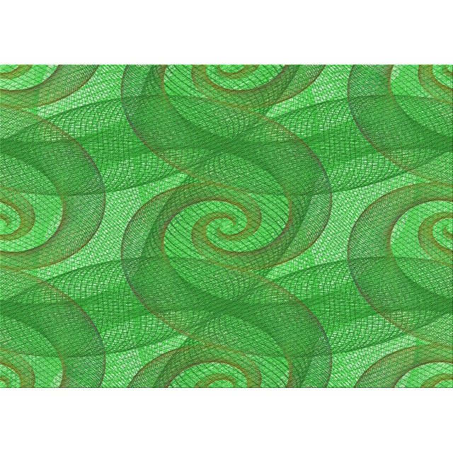Ahgly Company Machine Washable Indoor Rectangle Transitional Neon Green Area Rugs, 8' x 10'