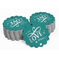 thumbnail image 2 of Inkdotpot Silver Foil Paper Hang Tags Let Love Sparkle Wedding Favor Tags 50 Pieces, 2 of 6