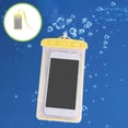 thumbnail image 1 of Fridja Waterproof Phone Pouch, Clear Screen Floatable Waterproof Phone Pouch, Universal Waterproof Cell Phone Case, Underwater Photography for Swimming, Rafting, Diving, 8.07×4.13in, Yellow, 1 of 6