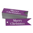 thumbnail image 1 of Inkdotpot Pack Of 100 Real Silver Foil Paper Tags Merry Christmas Favor Hang Tags, 1 of 6