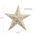 thumbnail image 3 of Gold Metal Embossed Star Decor (15.4"), 3 of 3