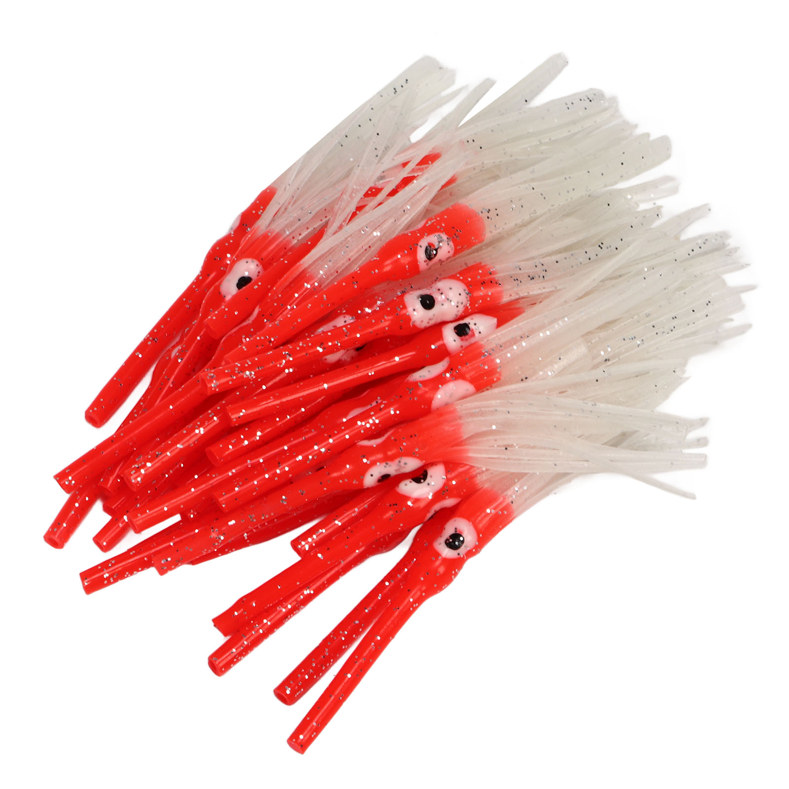 Luminous Squid Skirts Soft Artificial Octopus Bait for Night Fishing 30pcs