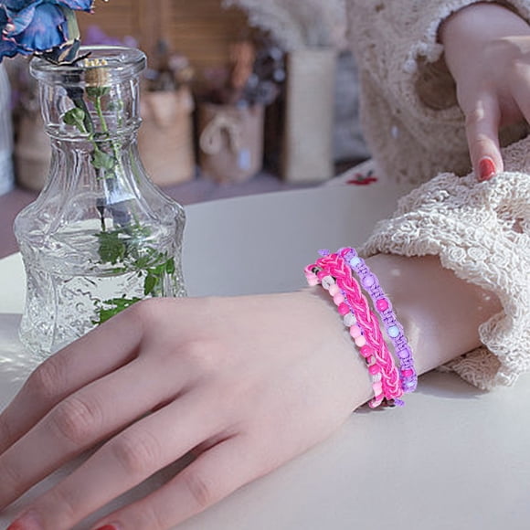 Bracelets d'Amitié Tendance pour Filles - 12 Pcs Accessoires Ajustables pour Filles pour Fêtes et Activités - pour Adolescentes et Préados Filles 3 Pcs