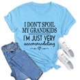 thumbnail image 2 of LUOGENLI T-shirts pour Femme pour Femmes T-Shirt Uni Décontracté Mode à Lettres Imprimées Col Rond Manches Courtes T-Shirt Haut T-shirts pour Femmes T-shirts Graphiques T-shirts Vintage Saint-Patrick Bleu Clair m, 2 of 3