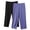 Purple, variant on Cameland 2PC Cotton Capri Pajama Pants Womens Plus Size Elastic Waist Capris Cozy Soft Sleep Pjs Bottom Cropped Loungewear
