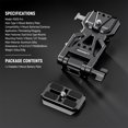 thumbnail image 2 of NEEWER Foldable V Mount Battery Plate with Arca Type Quick Release Camera Baseplate, Lightweight DSLR Camera Video Rig Compatible with Smal, 2 of 9