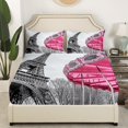 thumbnail image 3 of Erosebridal Rustic Cow Bed Sheets Set Full Size, Floral Bed Sheets Full, Cartoon Animal Decor, 4-Piece, 3 of 7