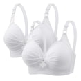 thumbnail image 1 of Bras for Women, Womans Printing Gathered Together Large Size Daily Bra Underwear No Rims, 1 of 2