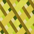 thumbnail image 1 of Ahgly Company Tapis d'Intérieur Lavable en Machine Carré Transitionnel Jaune Banane, 4 Pieds Carré, 1 of 7