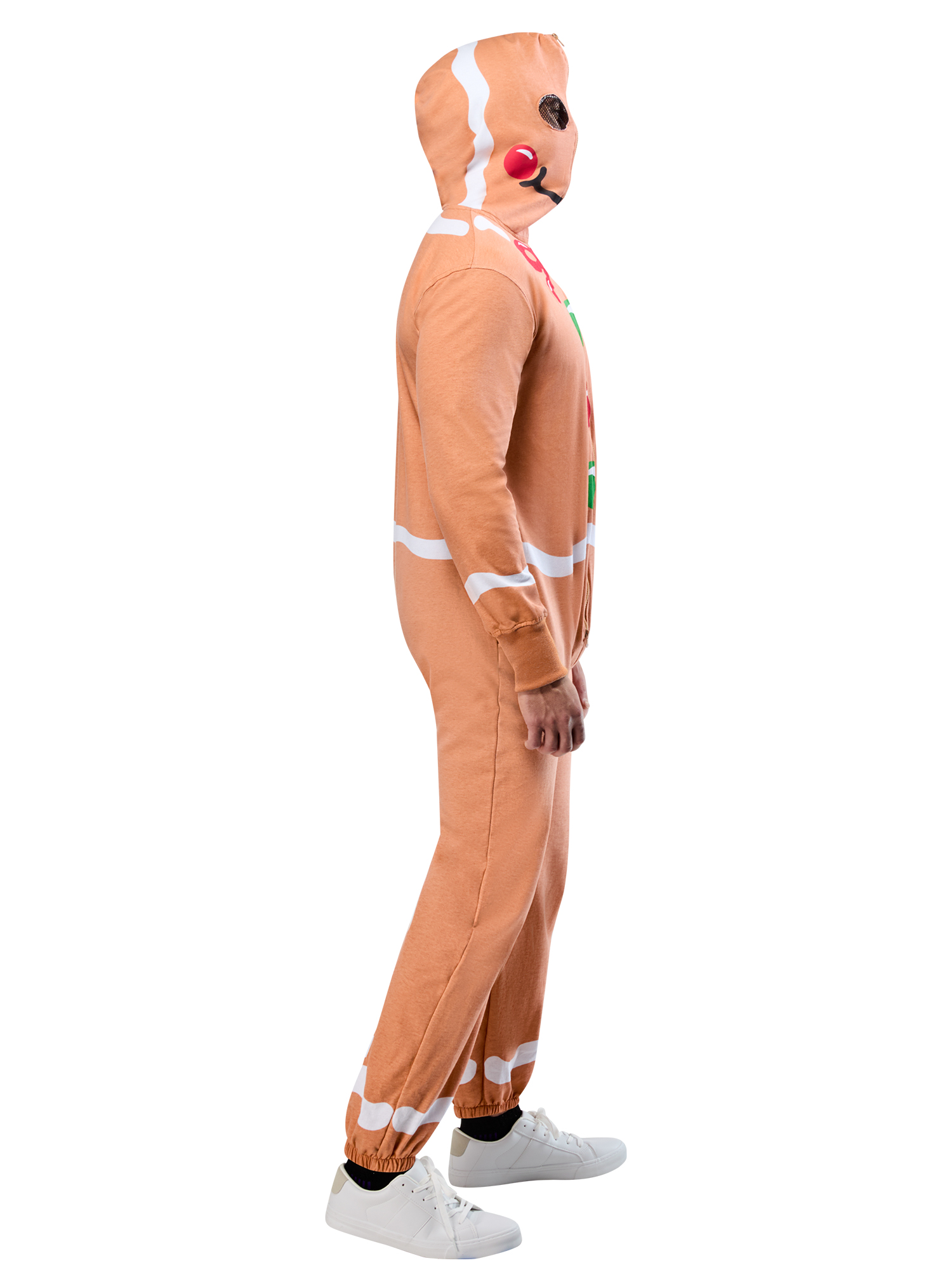 Costume Zipsters Masked-Up de Bonhomme en Pain d’Épice pour Adultes par Rubies, Hommes