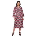 thumbnail image 1 of Moomaya Printed Robe For Girls Cotton Bathrobes For Women Wrap Dressing Gown, 1 of 6