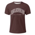 thumbnail image 2 of T-Shirt à Manches Courtes à Manches Raglan pour Hommes avec Imprimé Lettre - Col Rond, Tendance Mode, Parfait pour les Occasions Quotidiennes et Décontractées, 2 of 4