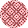thumbnail image 1 of Ahgly Company Tapis Rond Lavable en Machine Intérieur Transitionnel Rouge Clair Rose, 4 Pieds Rond, 1 of 7