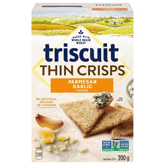 Triscuit Parmesan Garlic Thin Crisps Crackers